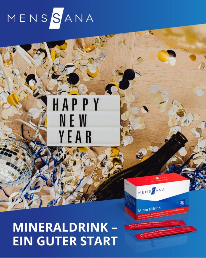 Wir wünschen Dir ein gutes Neues Jahr! 
Für einen guten Start in 2026 ist der Mineraldrink von Mens...