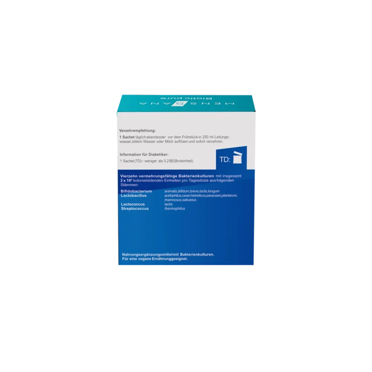 Biotic pure (10 Sachets) Rueckseite | MensSana OnlineShop