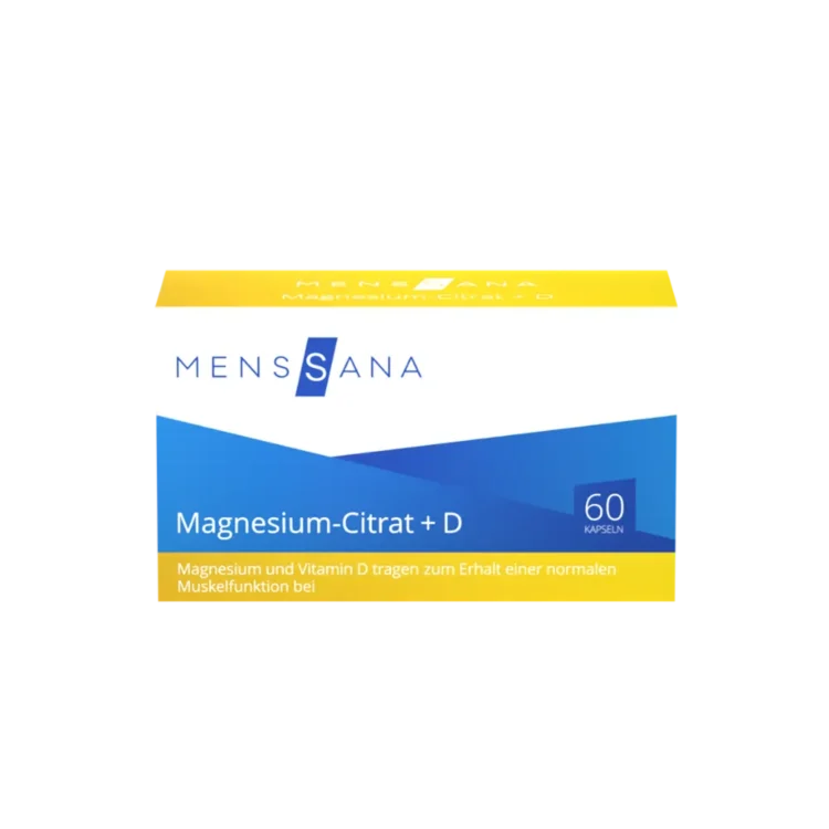 MensSana Magnesium-Citrat + D (60 Kapseln) | Titelbild